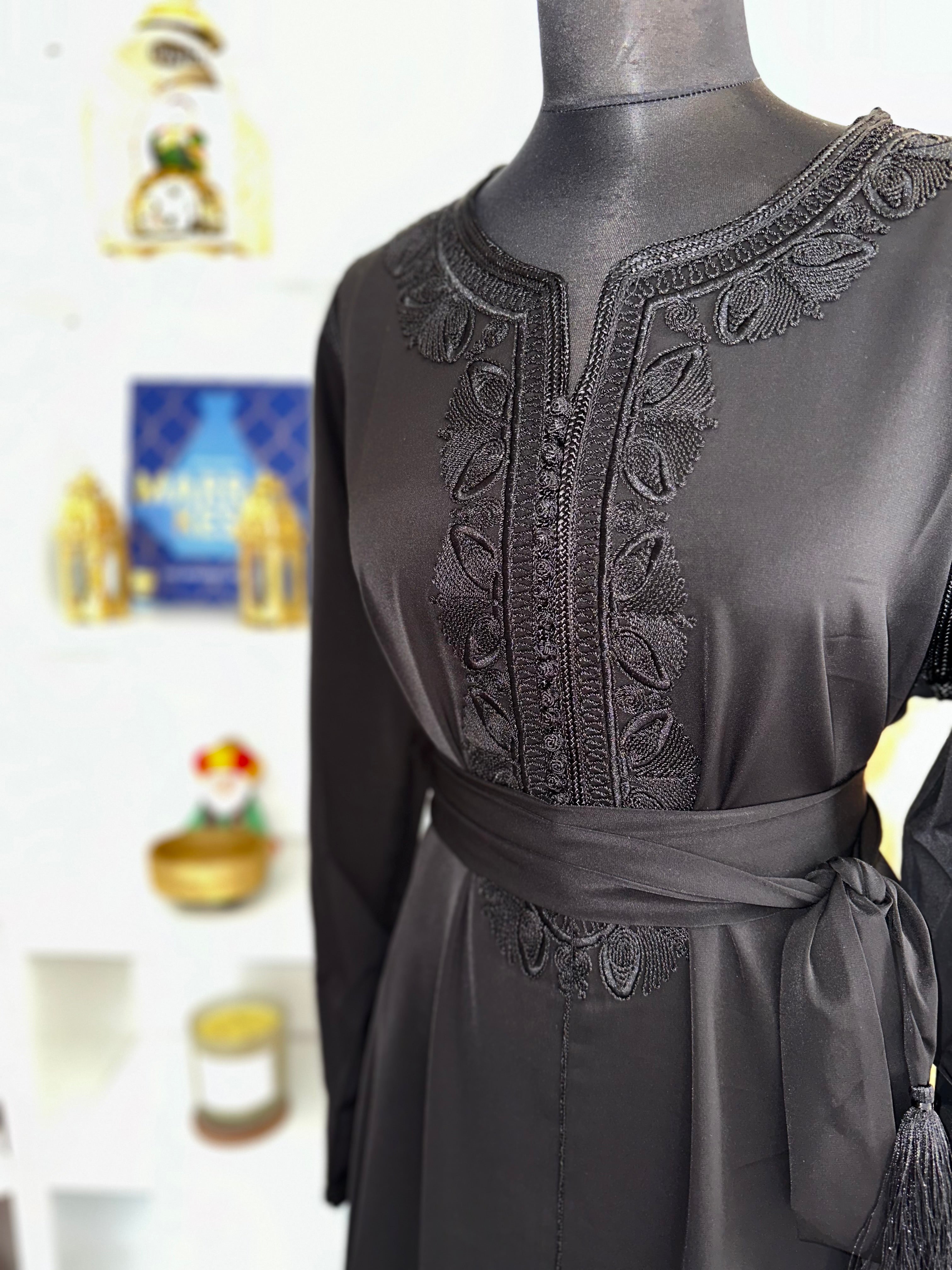 Kaftan Yasmin mit Stoffgürtel