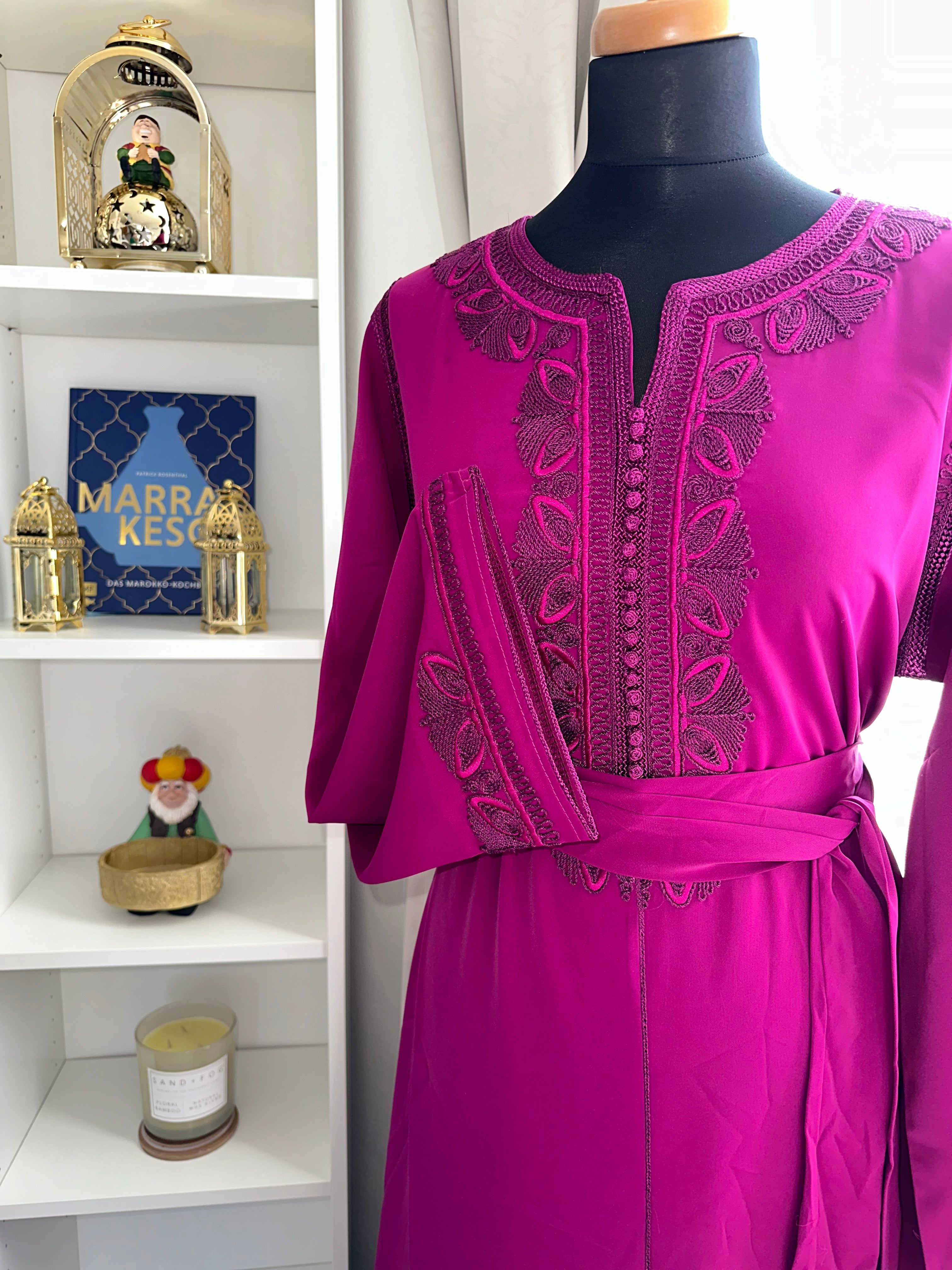 Kaftan Yasmin mit Stoffgürtel
